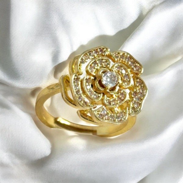 Producto - Anillo rosa giratorio