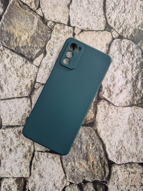 Producto - Funda silicone soft con felpa Moto G42 verde oscuro