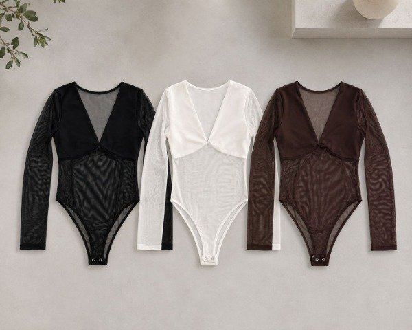 Producto - BODY EN V M/L  TUL