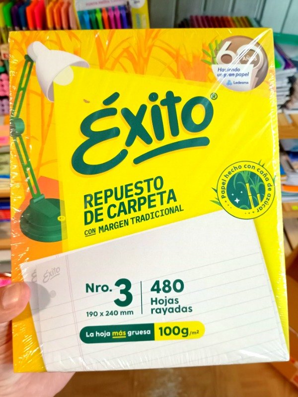 Producto - Repuesto de Hojas Rayadas Éxito