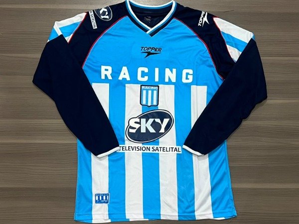 Producto - CAMISETA RACING TITULAR LA ACADE RETRO MANGA LARGA TALLE S/L