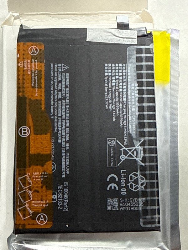 Producto - BATERIA BN6D PARA REDMI NOTE 15 5G -POCO M8 5G-  CALIDAD ORIGINAL