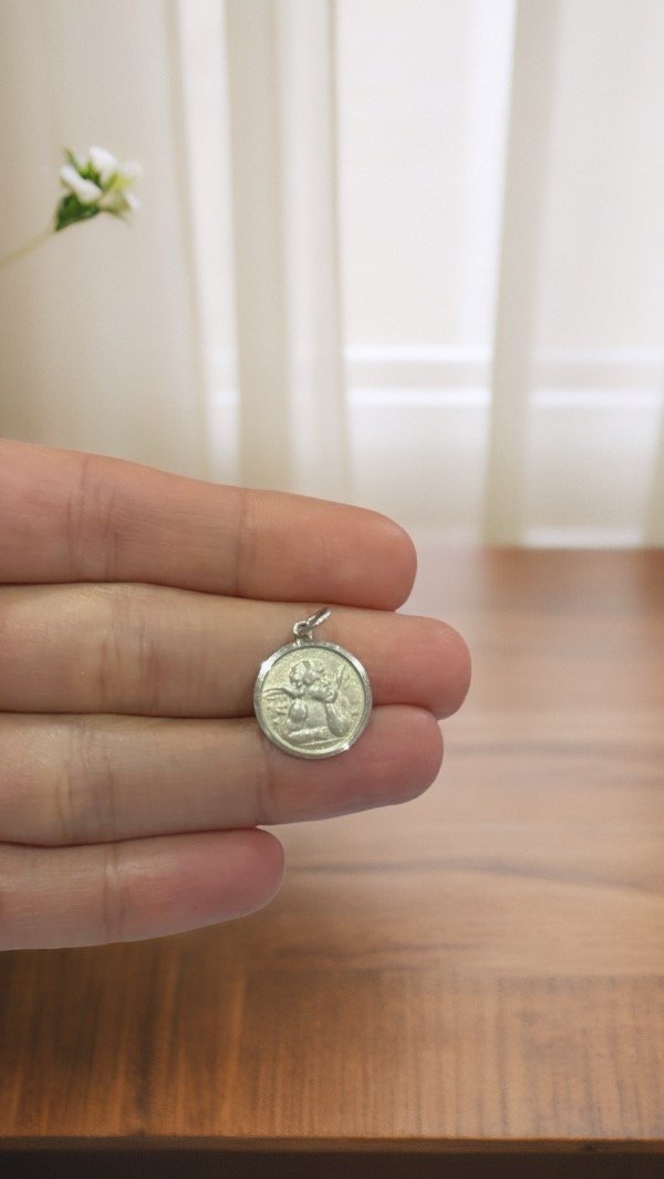 Producto - Medalla Ángel Rafael de plata 15x22MM D184
