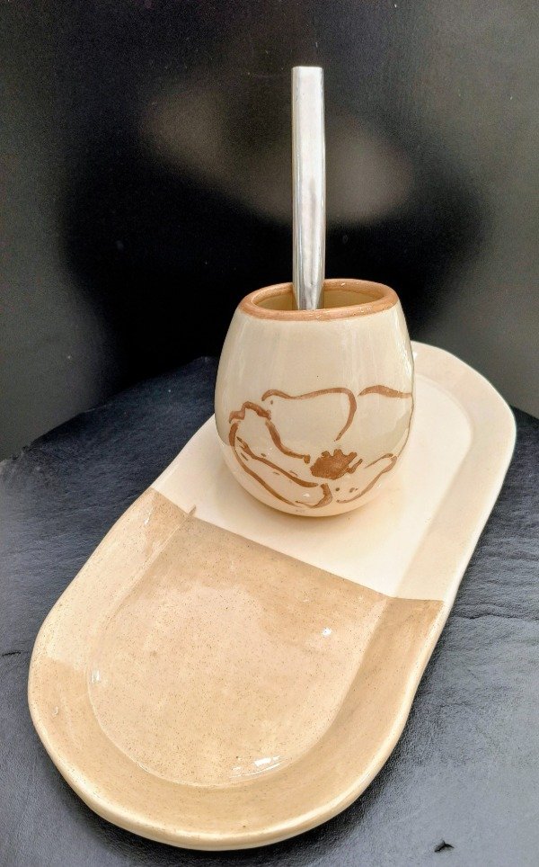 Producto - SET MATE y BANDEJA CERÁMICA