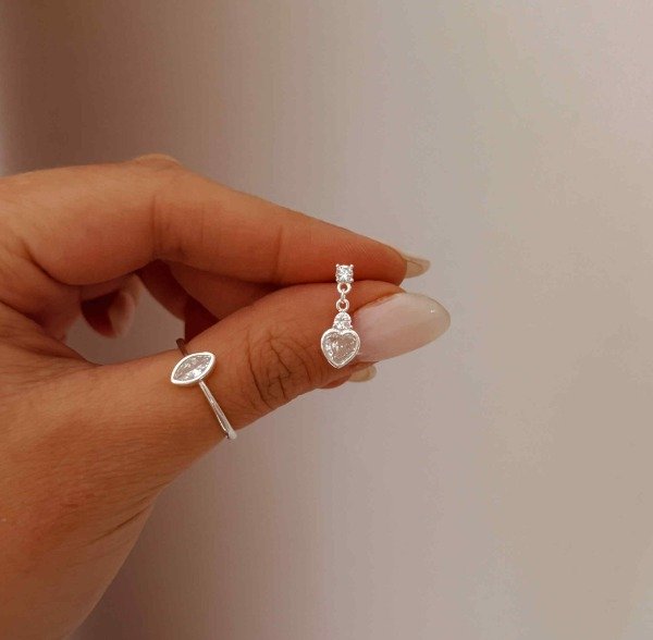 Producto - Aro Corazón White (unidad)
