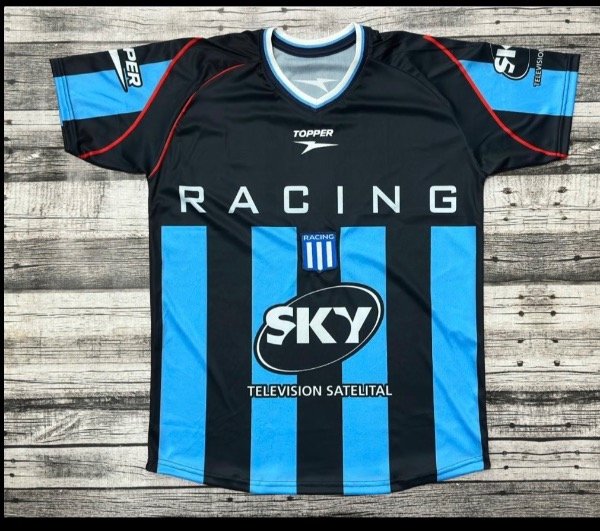 Producto - Camiseta retro de Racing 2001 suplente