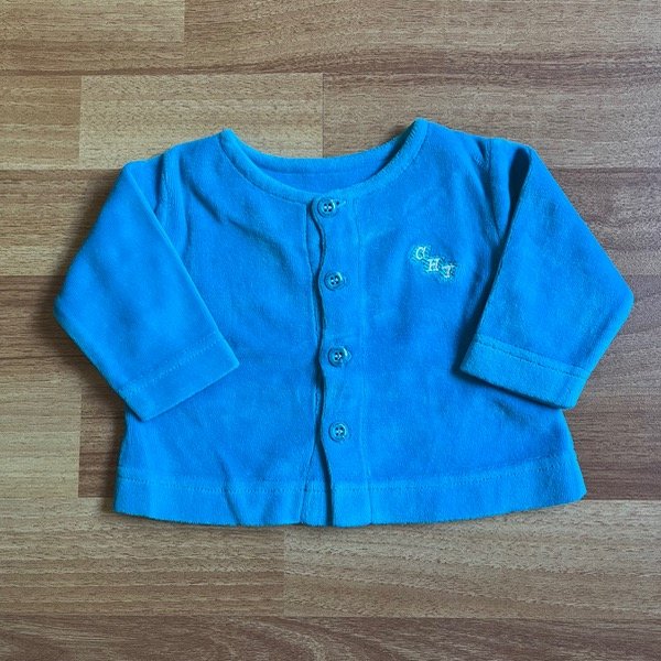 Producto - Saquito Plush Celeste RN