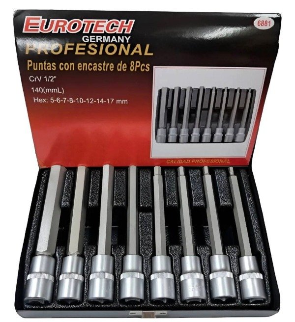 Producto - JUEGO TUBOS ALLEN EXTRA LARGOS 8PZAS ( precio en pesos)