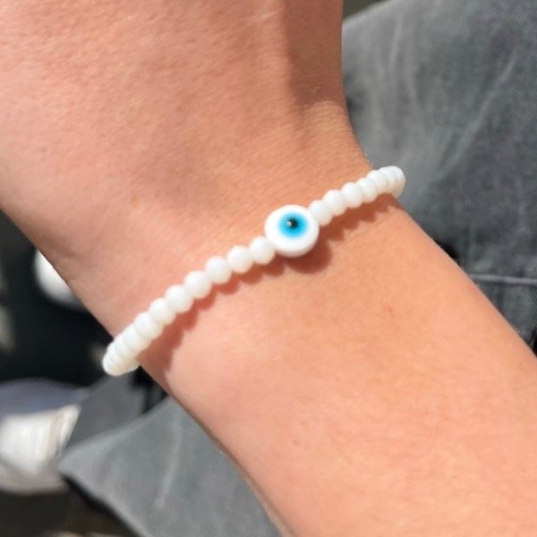 Producto - Pulsera Protectora- Cristal de roca (blanco)