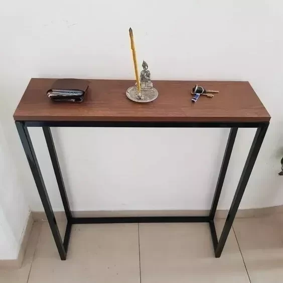 Producto - Mesa de Arrime Recibidor Auxiliar Hierro Madera maciza Industrial !!!!