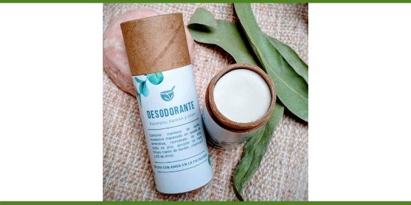 Producto - Desodorante en barra de eucaliptus, llantén y limón x 30 cc