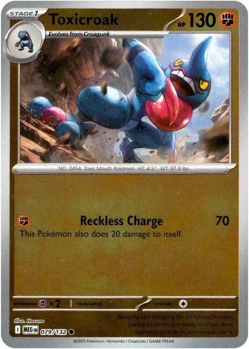 Producto - Toxicroak - 079/132 - Mega Evolution - Reverse Holo