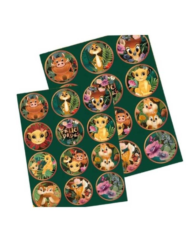 Producto - AUTOADHESIVO STICKER X24 ANIMALITOS DISNEY