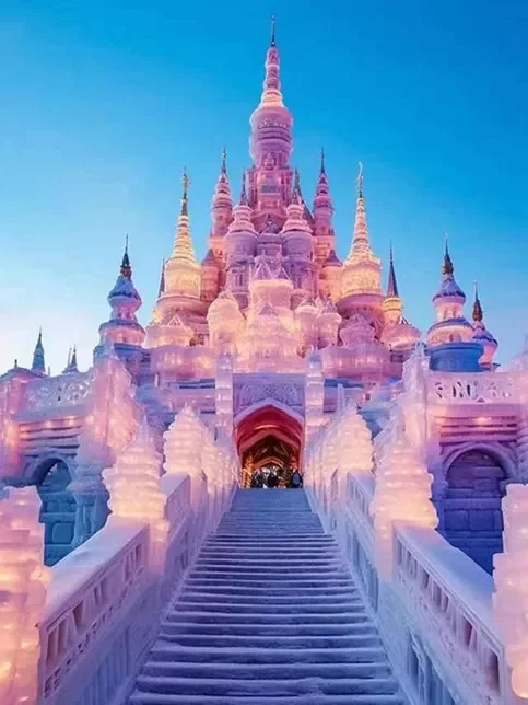 Producto - Kit De Pintura Con Diamantes Diamond Painting 30x40cm - Castillo Hielo