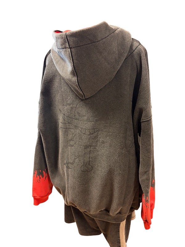 Producto - Campera Acid Wash Ace One Piece Zr algodón bordada y estampada - 1