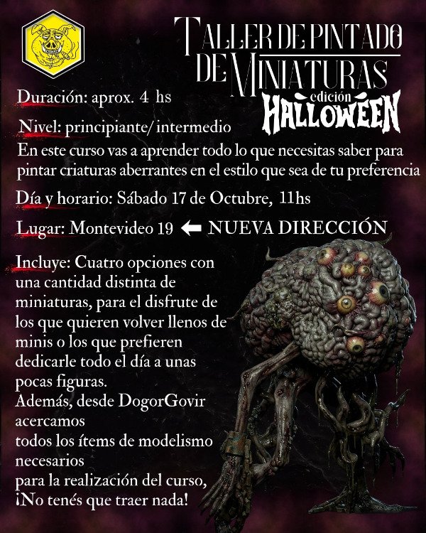 Producto - Taller de pintado de miniaturas HALLOWEEN 17/10 - 1