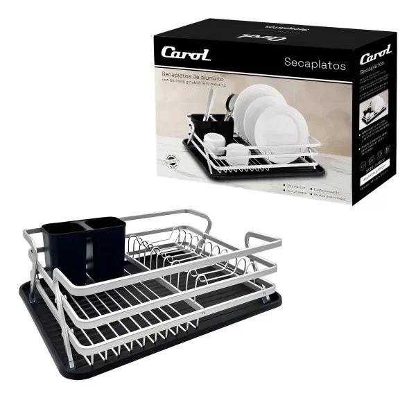 Producto - Secaplatos Carol con cubiertero