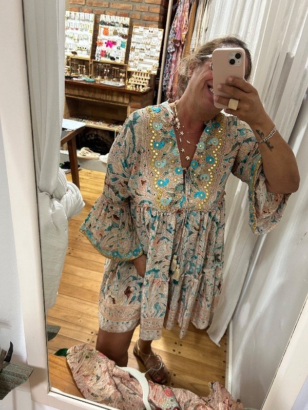 Producto - VESTIDO CALÉNDULA - celeste