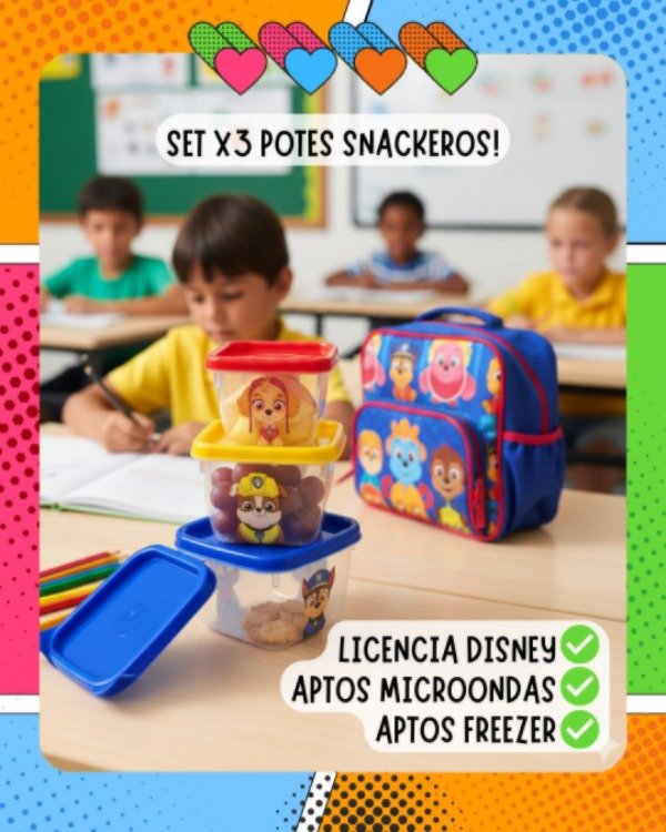 Producto - Set x3 mini potes Disney Paw patrol