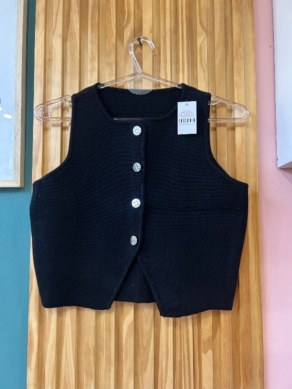 Producto - Chaleco Zara negro - 0
