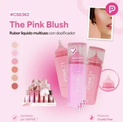 Producto - RUBOR LIQUIDO PINK21 PINK 21 ROSTRO