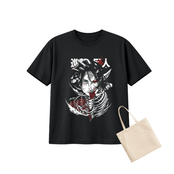 Producto - ATTACK ON TITAN "EREN YEAGER" + TOTEBAG