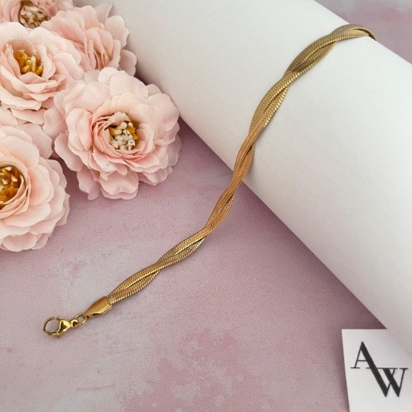 Producto - Pulsera Acero Dorado Art 2003