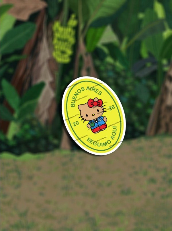 Producto - Sticker Kitty Bad Bunny Buenos Aires