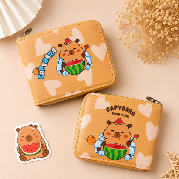 Producto - Billetera Capibara Kawaii Sandía