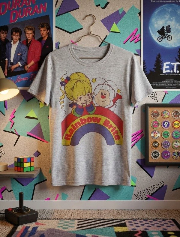 Producto - Remera Unisex Rainbow Brite Gris 3