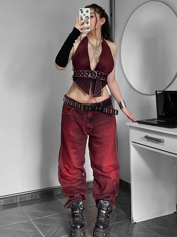 Producto - Denim pant - Red