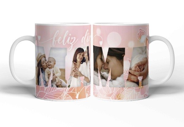 Producto - Taza ceramica Dia de la madre con fotos MAMA