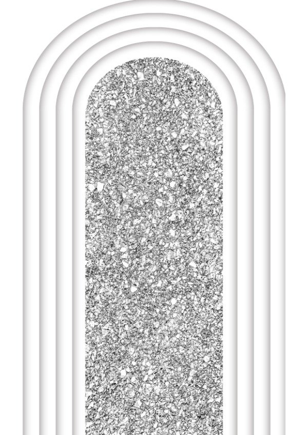 Producto - FUNDA PARA PANEL ARCO BLANCA Y PLATEADA