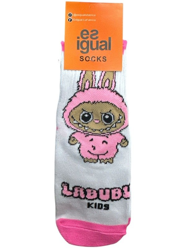Producto - MEDIA CAÑA LABUBU ROSA  23 AL 33 PREMIUM