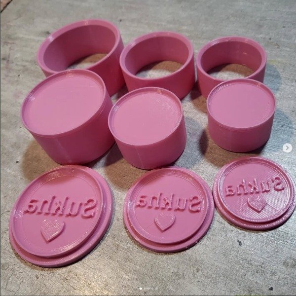 Producto - 3 moldes para shampoo solido tipo prensa