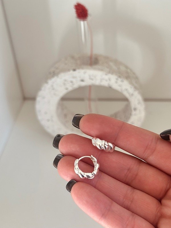 Producto - Argollas clip infladas torzadas 1
