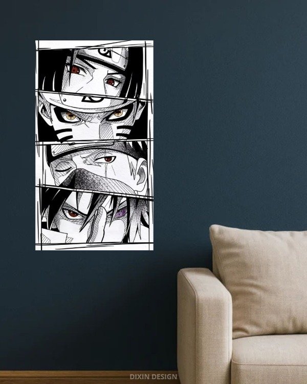 Producto - Cuadro Mural Naruto Personajes