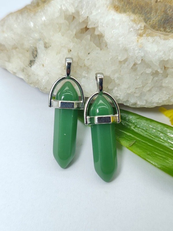 Producto - Dije Bipolar de Cuarzo Verde