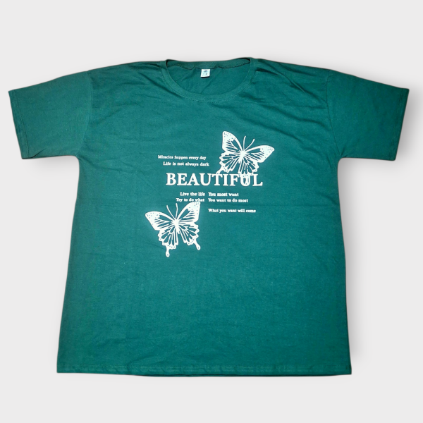 Producto - Remera Oversize Dama Mariposa  T4