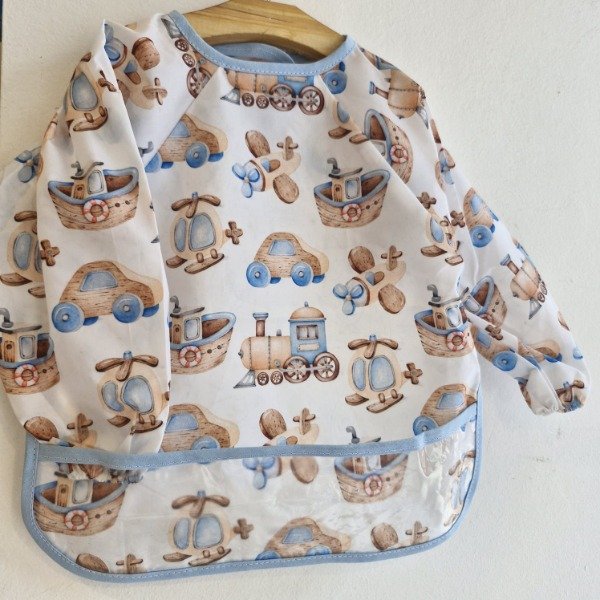 Producto - Babero de tela impermeable con mangas y bolsillo 12 a 36 meses - 7