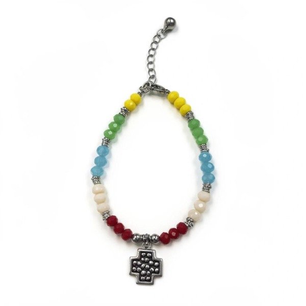 Producto - Pulsera cristales con cruz