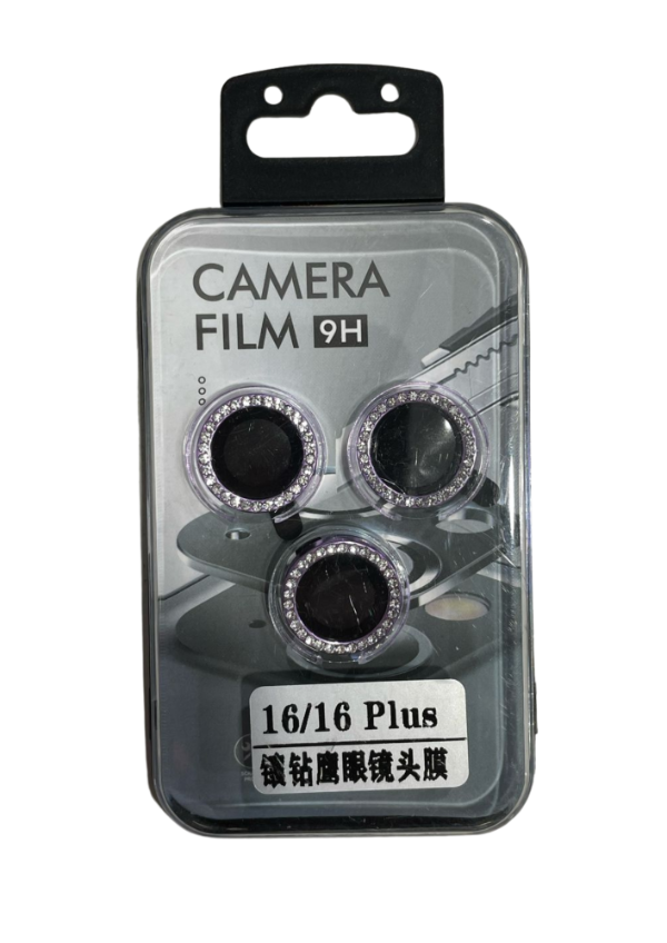 Producto - PROTECTOR DE CAMARA IPHONE STRASS 14 PRO/15 PLUS/16 PRO 10023