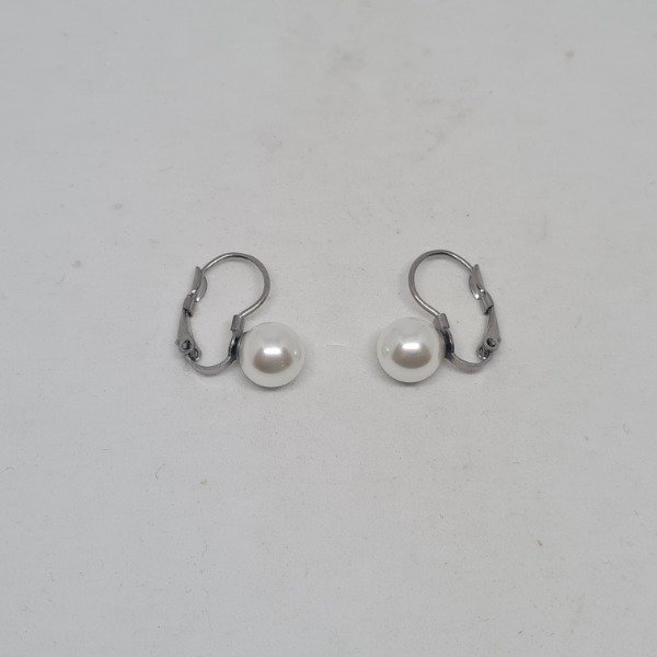 Producto - Aros brisura perla 8mm