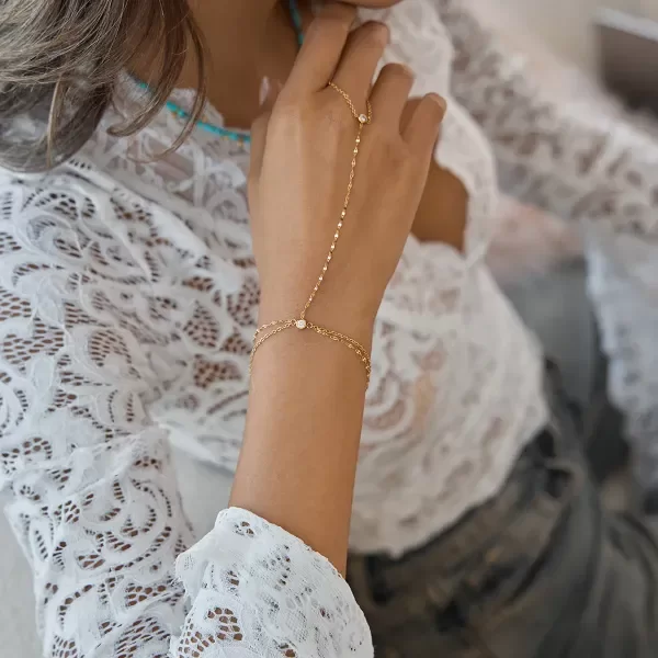 Producto - Pulsera + anillo Odalis Gold - 2