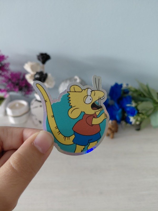 Producto - Stickers holográficos - Colección "Los Simpson" 0162 - Niño rata