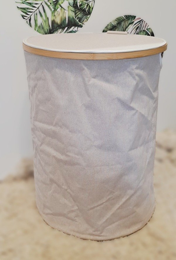 Producto - CANASTO DE TELA CON TAPA