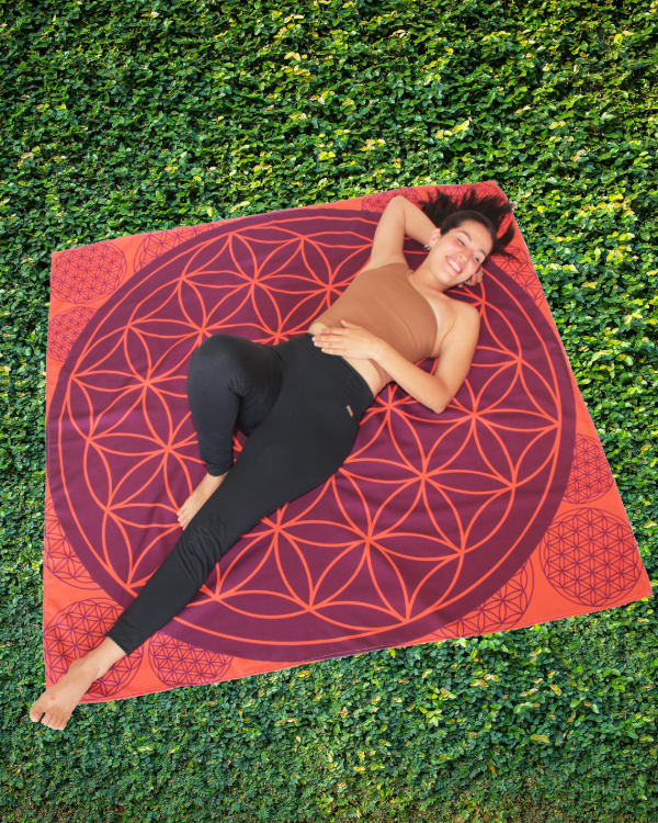 Producto - Manta Flor de la Vida (Magenta)