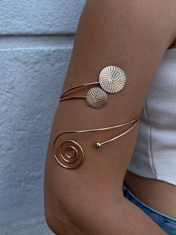 Producto - Brazalete espiral (dorado)