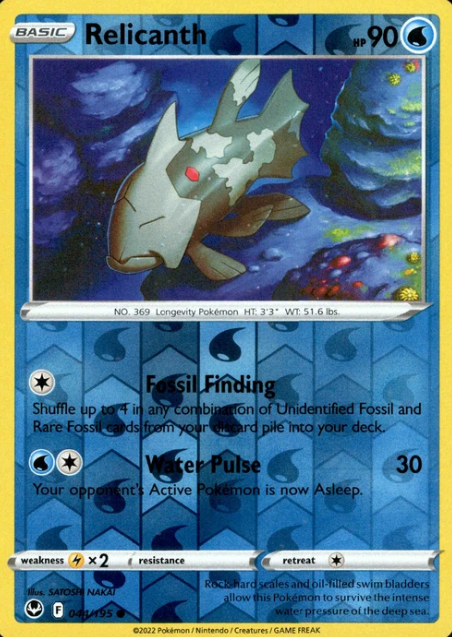 Producto - Relicanth - 044/195 - Silver Tempest - Reverse Holo