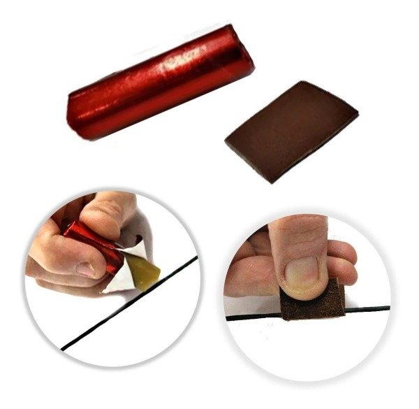Producto - Cera Profesional Para Cuerdas Arcos + Trozo Cuero